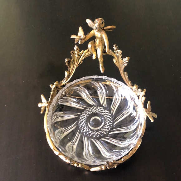 Vintage Cherub Candy Dish